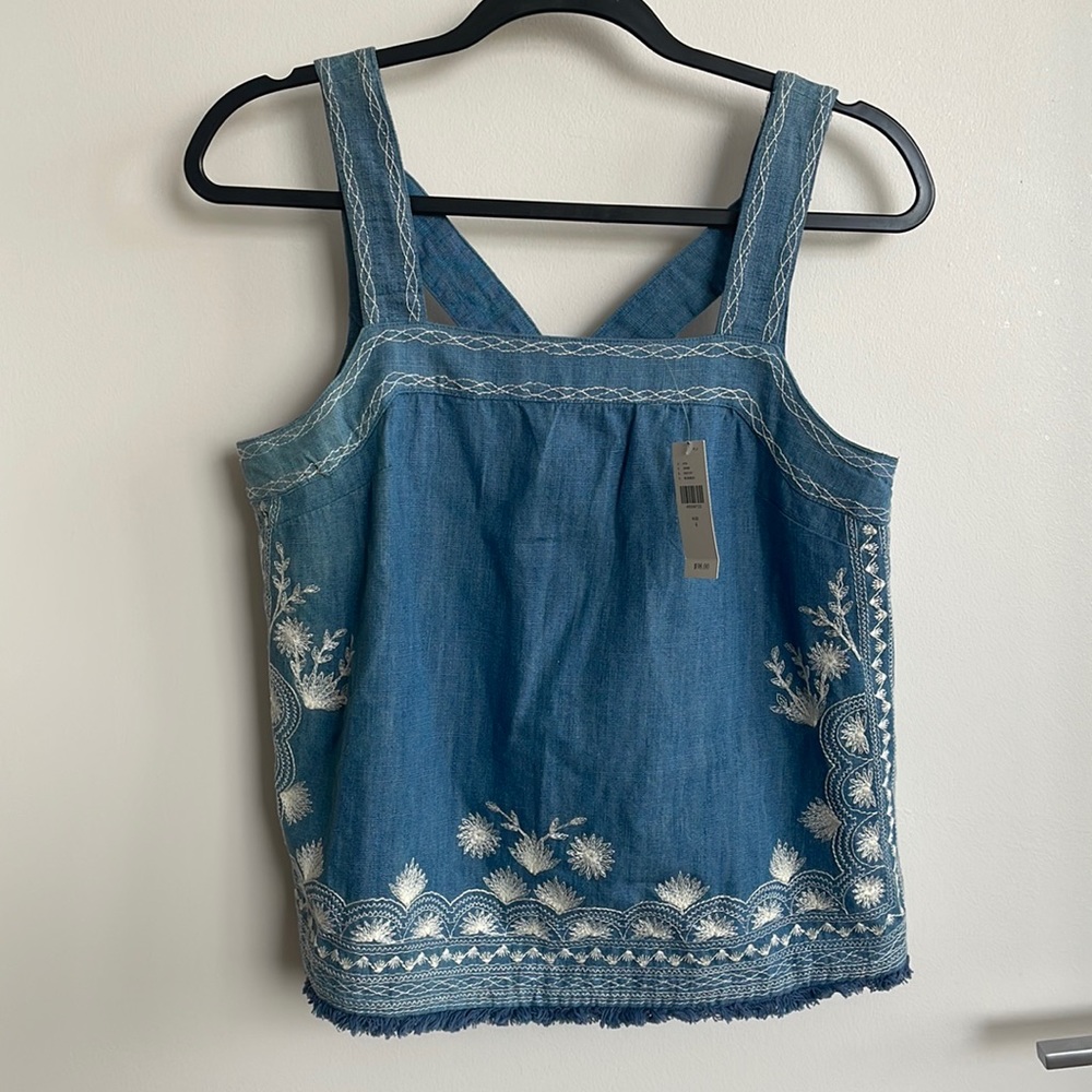 NWT Meadow Rue by Anthropologie Chambray Tank - Women’s Size US 4.